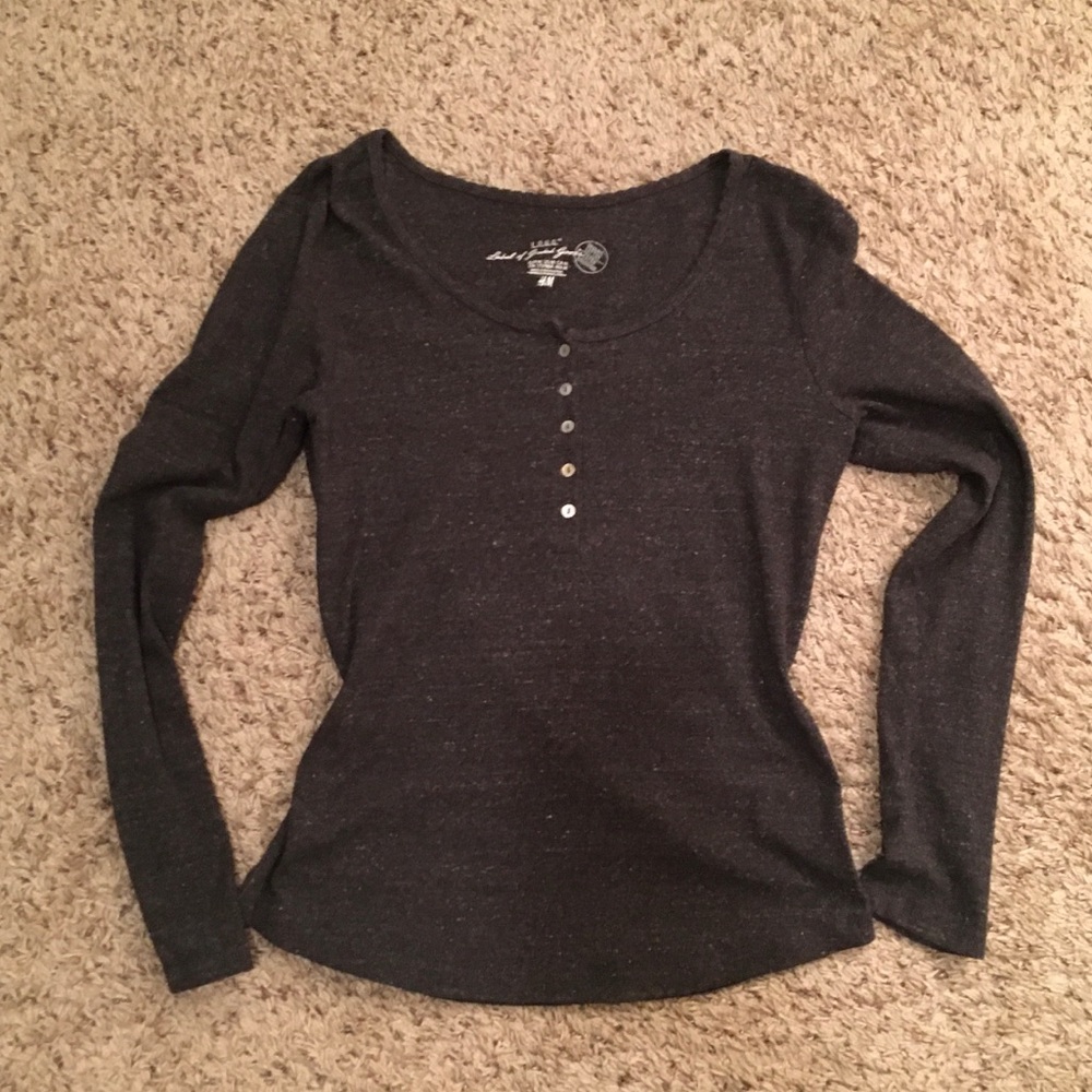 Heather Grey Organic Cotton Top Like New